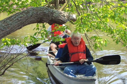 Leonard Flynn on the Canoe River